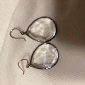 Ippolita Rock Candy large teardrop earrings, clear